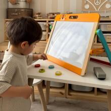 TOOKY TOY Развивающая доска 2в1 Магнитный мел для детей Магниты Губка 6 шт.
