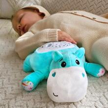 WOOPIE BABY Mīkstā rotaļlieta 2in1 Projektors Guļošais Nīlzirgs