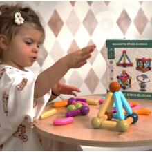 WOOPIE Magnetic Building Blocks Educational Large Thick 28 pcs.