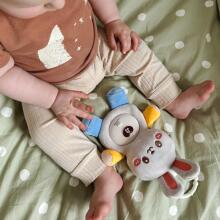 WOOPIE BABY интерактивная мягкая игрушка для младенцев со светом и звуком кролик-спящий синий