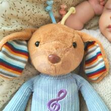 WOOPIE BABY Interactive Dog Cuddly Toy with Sound and Light