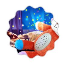 WOOPIE BABY 2in1 Rozā Lācītis Miega Rotaļlietu Projektors - 10 Šūpuļdziesmas