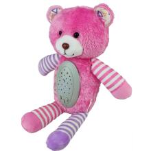 WOOPIE BABY 2in1 Rozā Lācītis Miega Rotaļlietu Projektors - 10 Šūpuļdziesmas