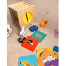 TOOKY TOY rotaļlietu kaste XXL Montessori kaste izglītojošai 7in1 sensoriskai rotaļlietai, 31-36 mēneši