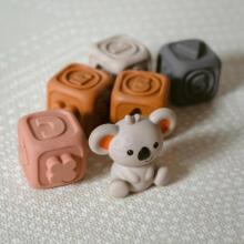 WOOPIE BABY образовательный набор пирамидка сенсорные блоки 2в1 прорезыватель цифры