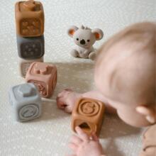 WOOPIE BABY образовательный набор пирамидка сенсорные блоки 2в1 прорезыватель цифры