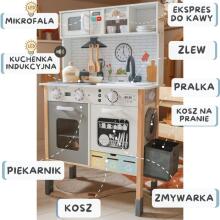WOOPIE GREEN Деревянная интерактивная кухня 9 в 1 со стиральной машиной и доской