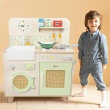 CLASSIC WORLD Wooden Kitchen XXL Multifunctional with Washing Machine and Accessories
