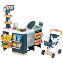 Тележка для электронного кассового аппарата SMOBY Maximarket со сканером-весами и холодильником