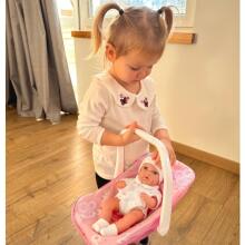 WOOPIE ROYAL Baby Doll Set 30.5 cm + Pink Carrier