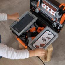SMOBY Black &amp; Decker instrumentu kaste + automašīna detaļās