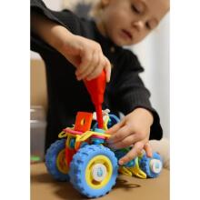 WOOPIE transportlīdzekļu komplekts, konstruktora klucīši 6in1, STEM