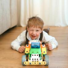 WOOPIE Construction Bricks Set Vehicles STEM 163 pcs.