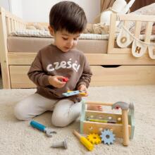 TOOKY TOY Набор деревянных инструментов, 18 предметов.