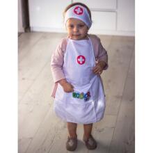WOOPIE Nurse Uniform Coat Apron with Nurse Cap