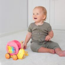 WOOPIE 4in1 Pull Snail Cymbals Gears Сенсорная пусковая установка + Маленькая машинка