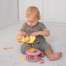 WOOPIE 4in1 Pull Snail Cymbals Gears Сенсорная пусковая установка + Маленькая машинка