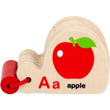 VIGA koka grāmata alfabēta un angļu valodas apguvei Montessori stilā