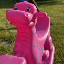 WOOPIE daudzpersonu Dino Rocker līdzsvara šūpoles, rozā