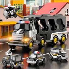 WOOPIE Road Tow Truck Set of 5 Cars - Police