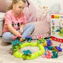 WOOPIE Burvju dārza Montessori klucīši XXL 93 gab.