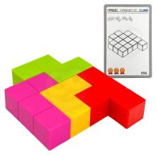 WOOPIE Tetris kuba puzle ar kāršu komplektu