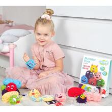 WOOPIE ART&amp;FUN Make a Monster Creative Kit Monster Pom