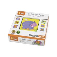 Деревянный пазл Viga Zoo, 4 части