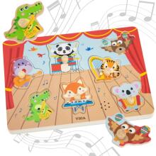VIGA Sound Puzzle Match Музыкальные животные