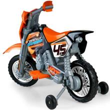 FEBER oranžs 6 V akumulatora krosa motocikls bērniem