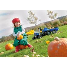 Rolly Toys rollyKid-X New Holland rollyKid traktors ar kausu un piekabi, zils