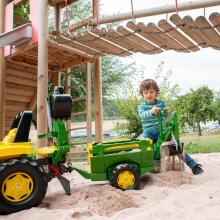 Rolly Toys rollyTrailer Farm Trailer JOHN DEERE Opening Sides