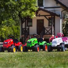 FALK X Traktors, zaļš ar piekabes signālu no 2 gadu vecuma