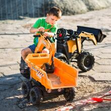 Трактор-экскаватор FALK Case IH Orange с прицепом и подвижным ковшом от 3 лет