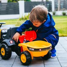 FALK JCB Orange Tractor with Trailer from 1 year