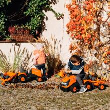 Трактор FALK Kubota Orange с прицепом + аксессуары от 1 года