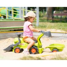 FALK Claas Ride-on Tractor with Trailer, Loader and Bucket