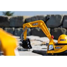 Экскаватор FALK JCB DIGGER с вращающимся желтым подвижным ковшом от 3 лет.