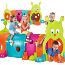 FEBER Большая детская туннельная модульная игровая площадка Caterpillar XXL