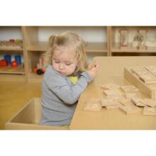 MASTERKIDZ Sensory Toy Recognize Letters Numbers Shapes by Touch Montessori