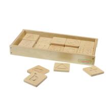 MASTERKIDZ Sensory Toy Recognize Letters Numbers Shapes by Touch Montessori
