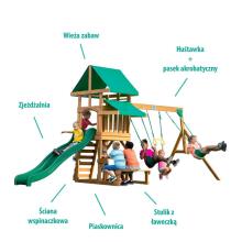 Koka rotaļu laukums BACKYARD DISCOVERY Belmont 6in1