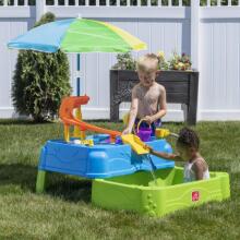 STEP2 Water Table with Slide, Umbrella + Pool