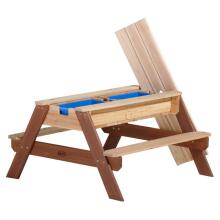 AXI Nick Picnic Table with Bench and Umbrella and Water/Sand Containers