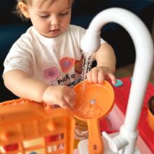 WOOPIE 2in1 Kitchen Sink for Kids Pink