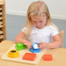 MASTERKIDZ koka formu šķirotājs Materiāli Virsmas tekstūras Montessori