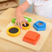 MASTERKIDZ koka formu šķirotājs Materiāli Virsmas tekstūras Montessori