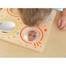 MASTERKIDZ Sensory Board Mirrors and Lenses Montessori Image Curvature