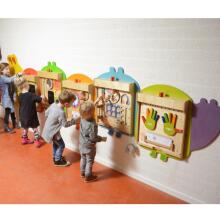 MASTERKIDZ sistēma 5 elastīgu izglītojošu sienas dēļu montāžai - Caterpillar