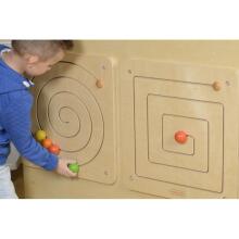 MASTERKIDZ Montessori spirālveida labirinta bīdāmais dēlis